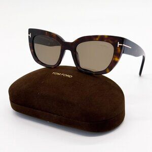 NEW TOM FORD SUNGLASSES ATHENA TF1190 52H POLARIZED HAVANA WOMEN FT1190/S 52H